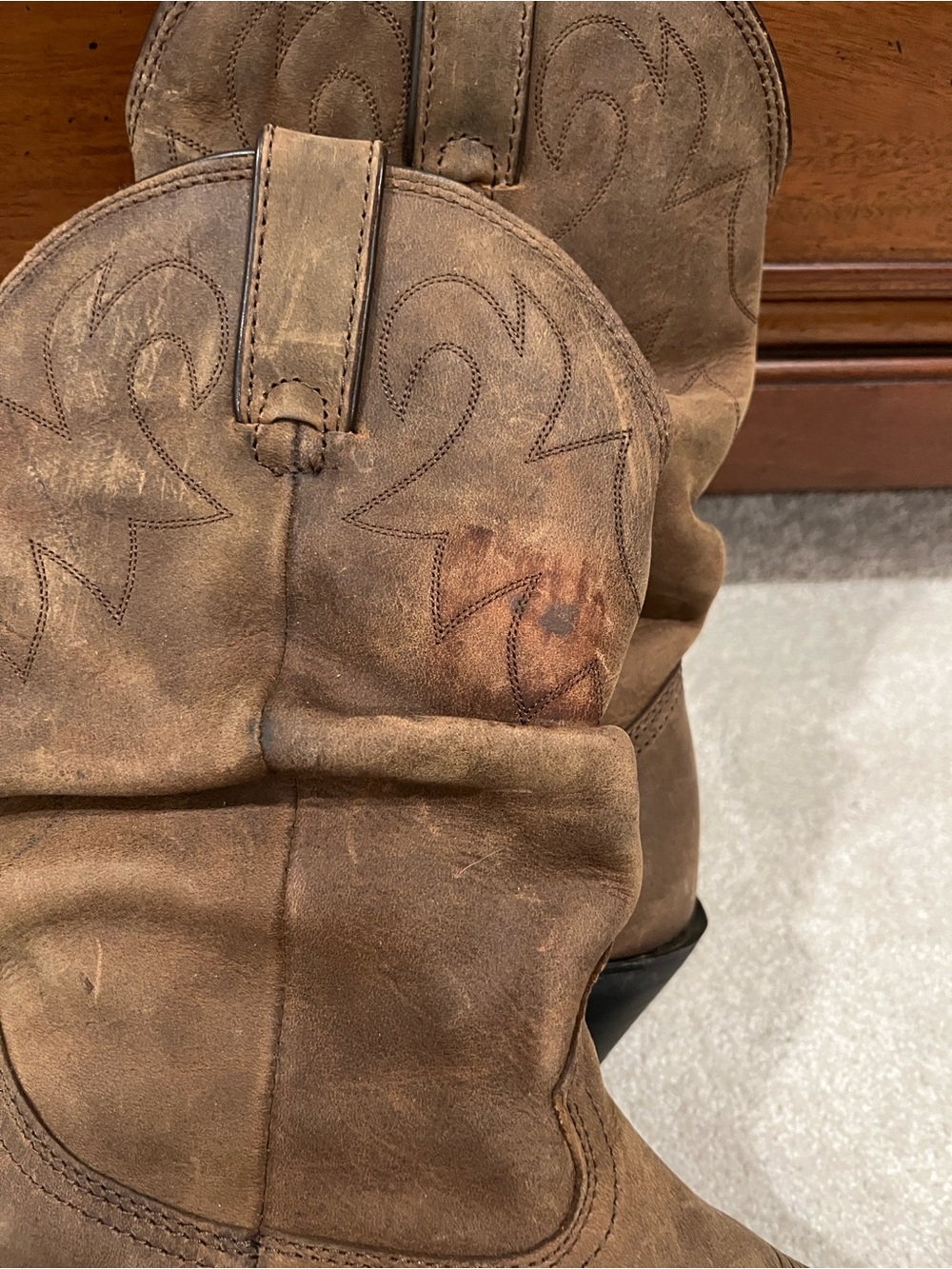 Durango Women's RD542 11" Western Boot,Distressed - Picture 3 of 9